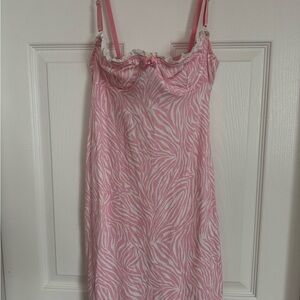 Victoria's Secret Pink and White Nightgown